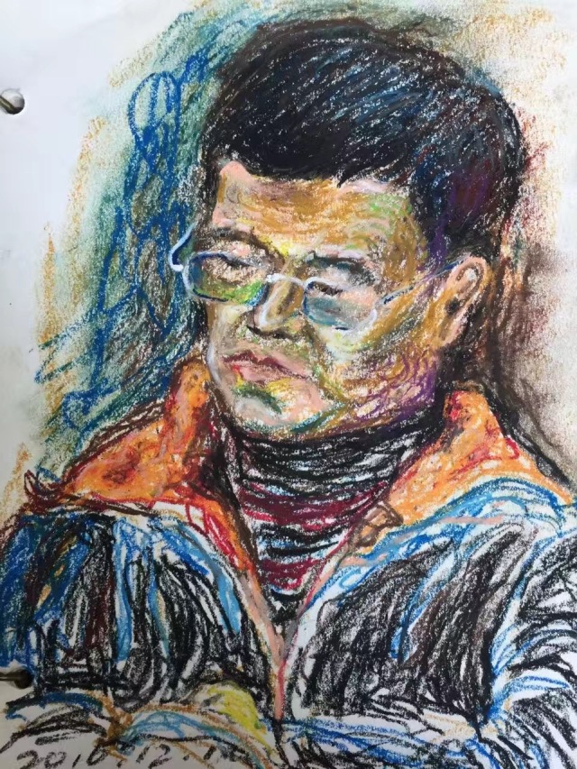 丹可林重彩油畫棒作品