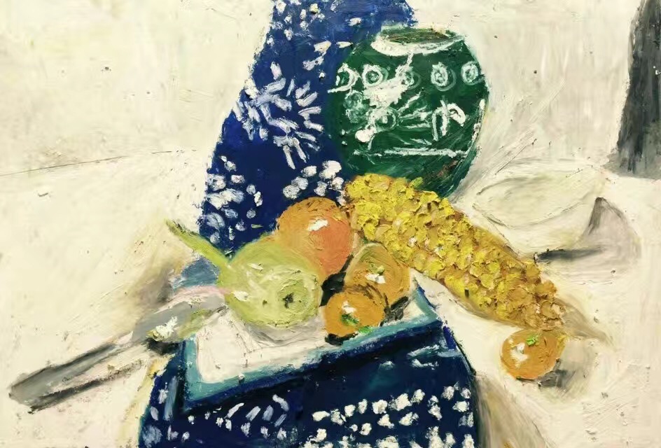 丹可林重彩油畫棒作品