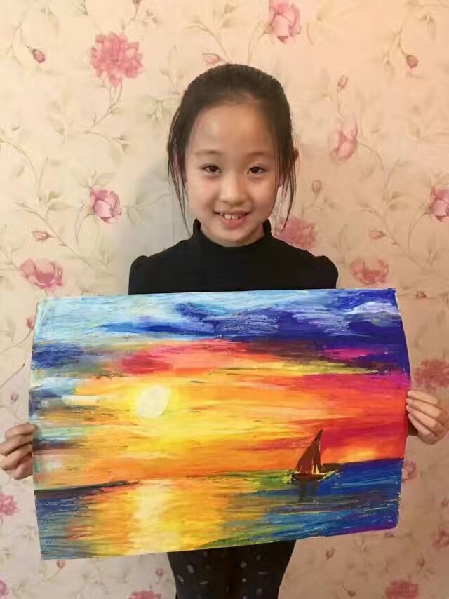 丹可林重彩油畫棒作品
