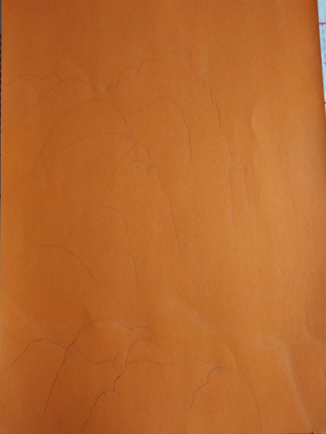 丹可林重彩油畫棒山水畫