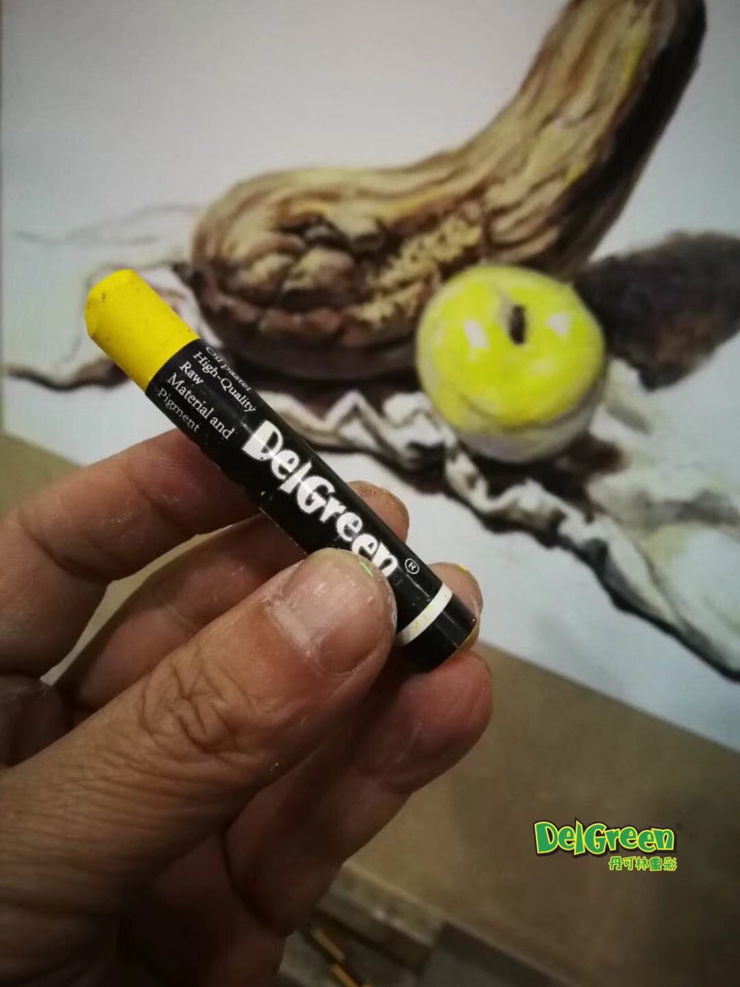 重彩油畫棒靜物寫生作品