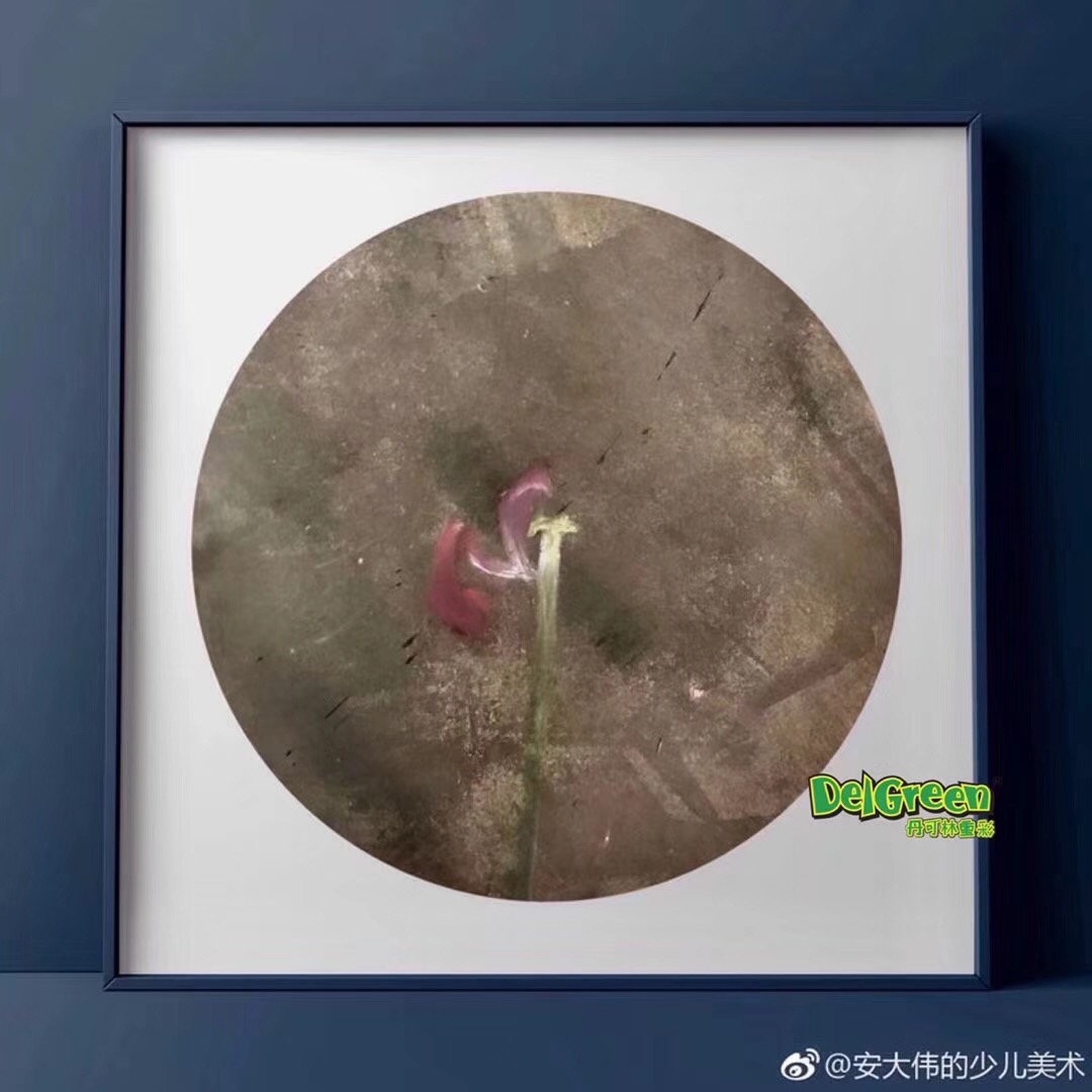 重彩油畫棒作品__花（7）