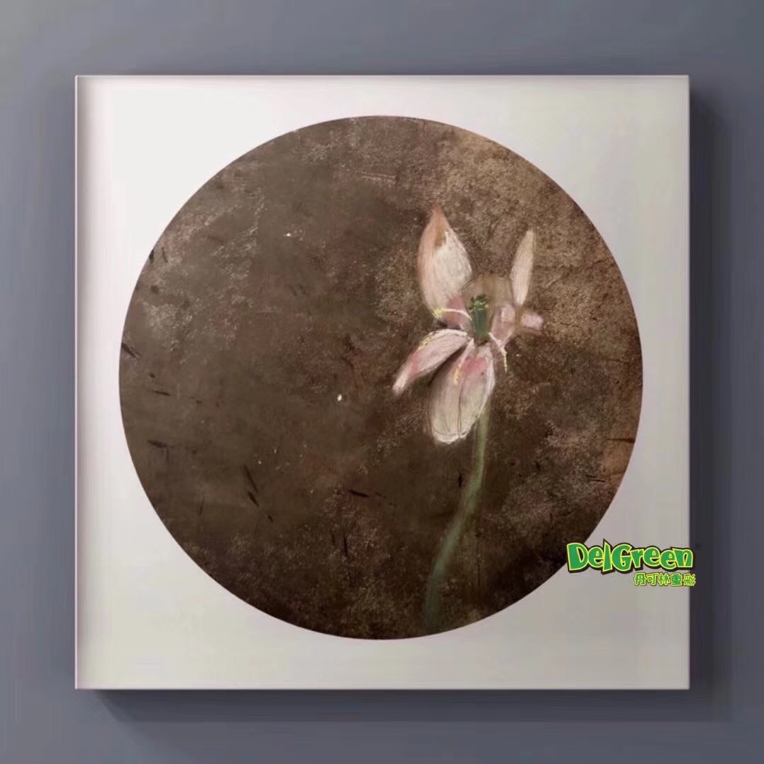 重彩油畫棒作品__花（4）