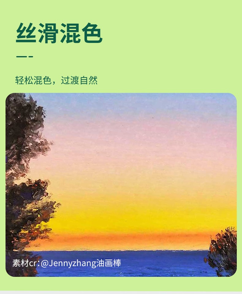 丹可林專業(yè)級超軟重彩油畫棒