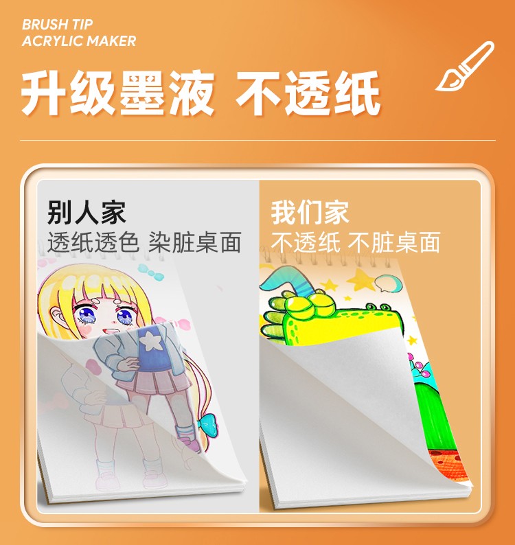 丹可林濃墨丙烯馬克筆24色/36色/48色