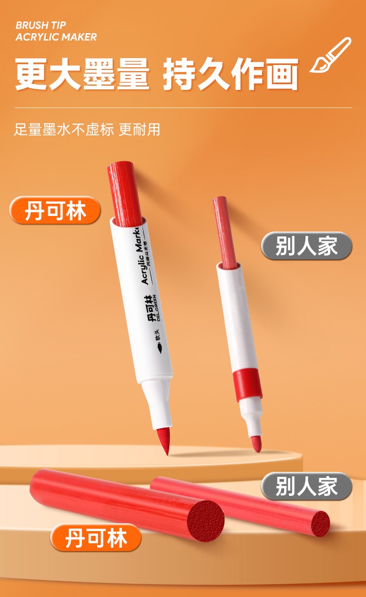 丹可林濃墨丙烯馬克筆24色/36色/48色